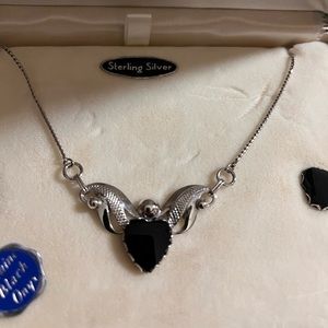 NWT Sterling silver necklace and earrings